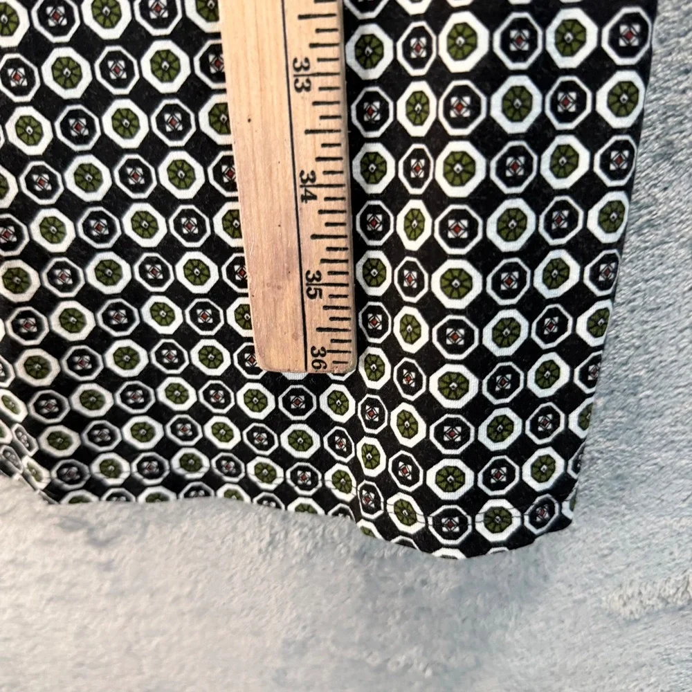J Jill Wearever Geometric Shift Dress M Art Teacher Quiet Luxury Travel Knit